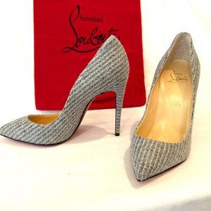 Louboutin Pigalle Folles-Size 6.5 Grey